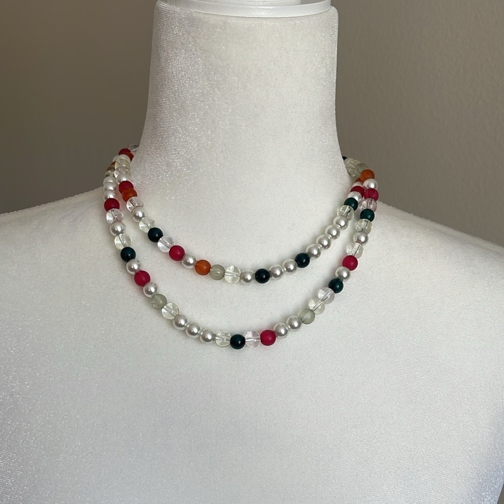 NWT Open Edit Multicolor Beaded Necklace